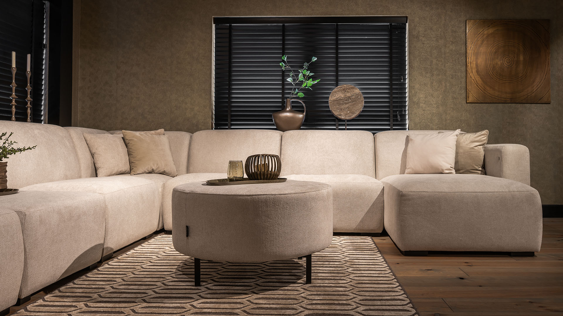 UrbanSofa Pebble Hoekbank Suave Nature