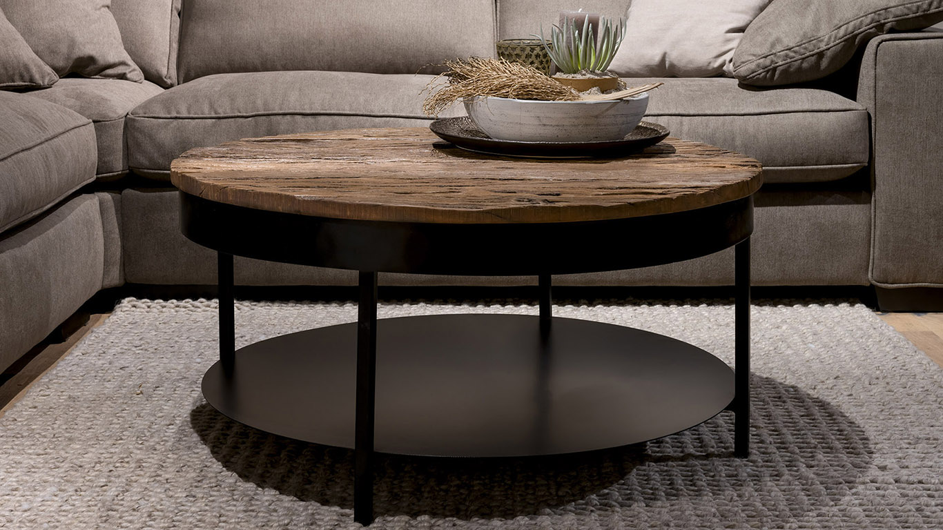 UrbanSofa Caro Salontafel Met Onderblad Shantra Wool Honeycomb Vloerkleed Website