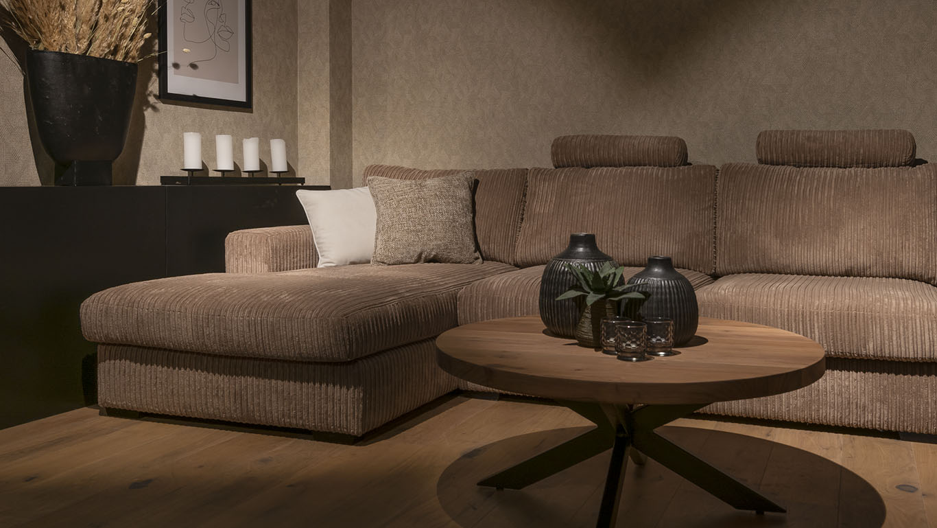 UrbanSofa Giorno Casia Loungebank Corduroy Brown Website