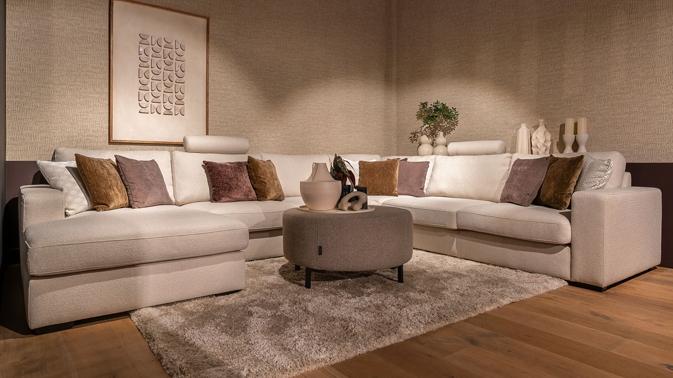 UrbanSofa Giorno Hoekbank in Manilva Nature 1