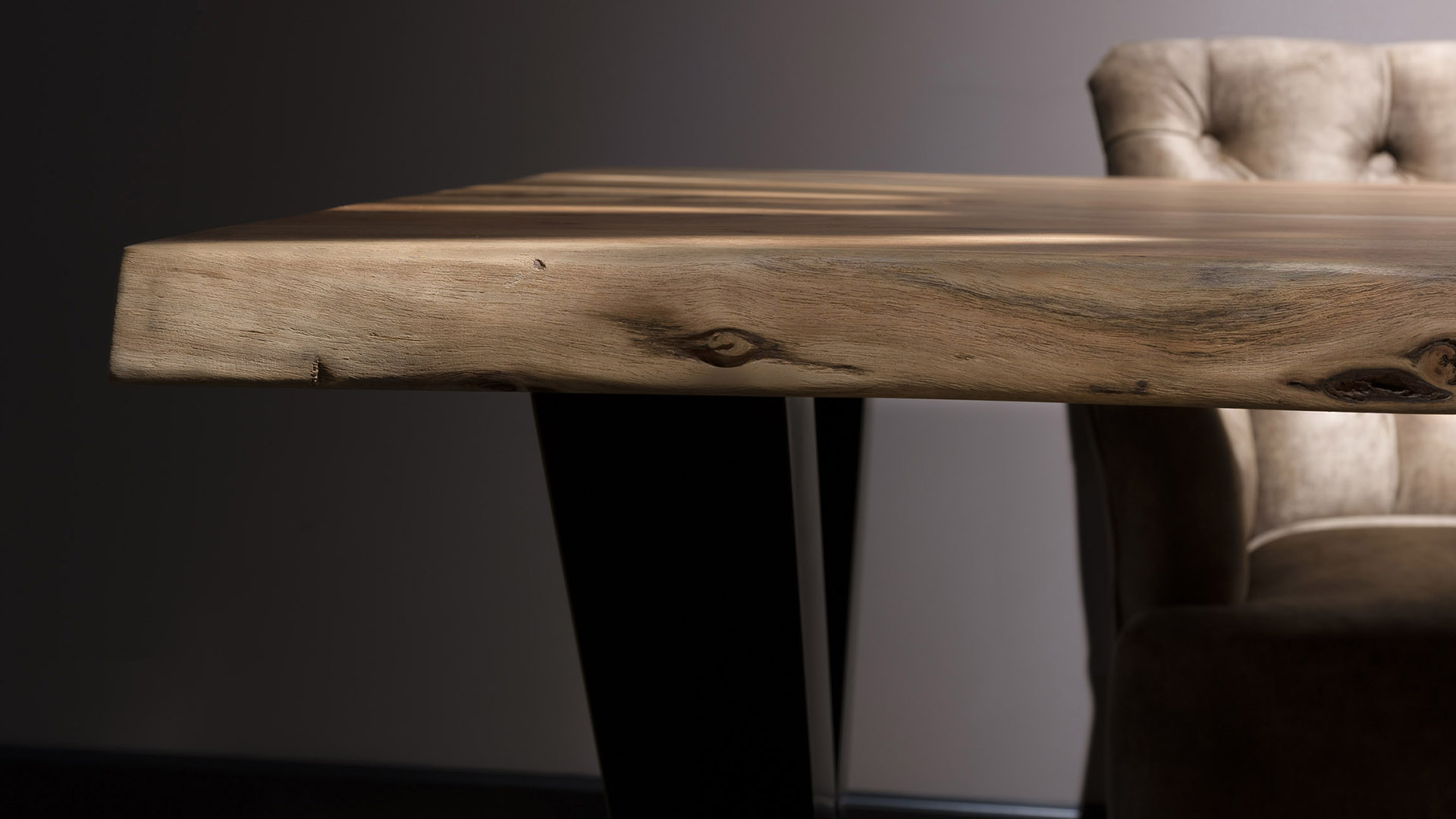 UrbanSofa Live Edge Boomstamtafel Detail Blad Website