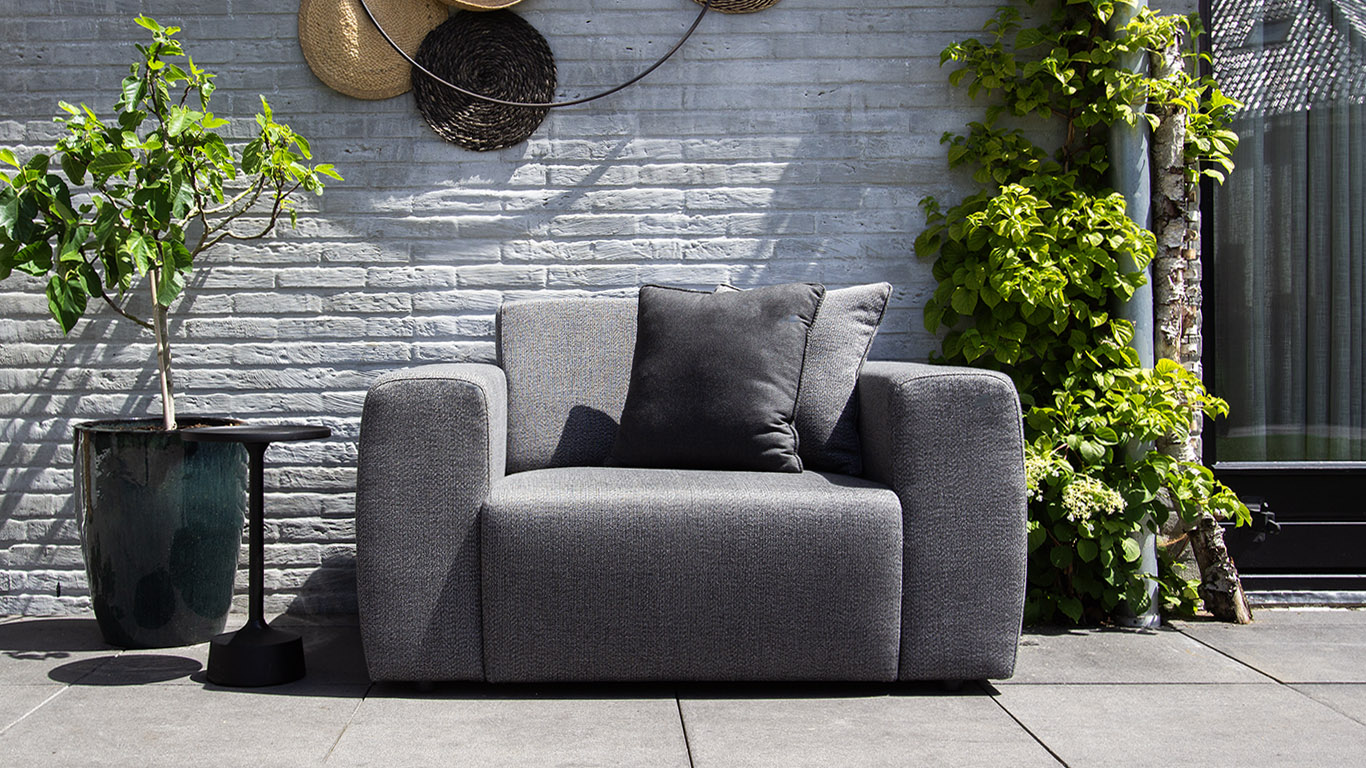 UrbanSofa Outdoor Provence Loveseat in Savana Tornado 1 UrbanSofa Outdoor Provence Loveseat in Savana Tornado 1