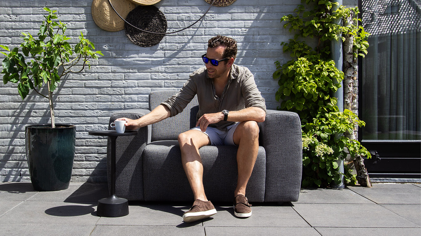 UrbanSofa Outdoor Provence Loveseat in Savana Tornado 3 UrbanSofa Outdoor Provence Loveseat in Savana Tornado 3