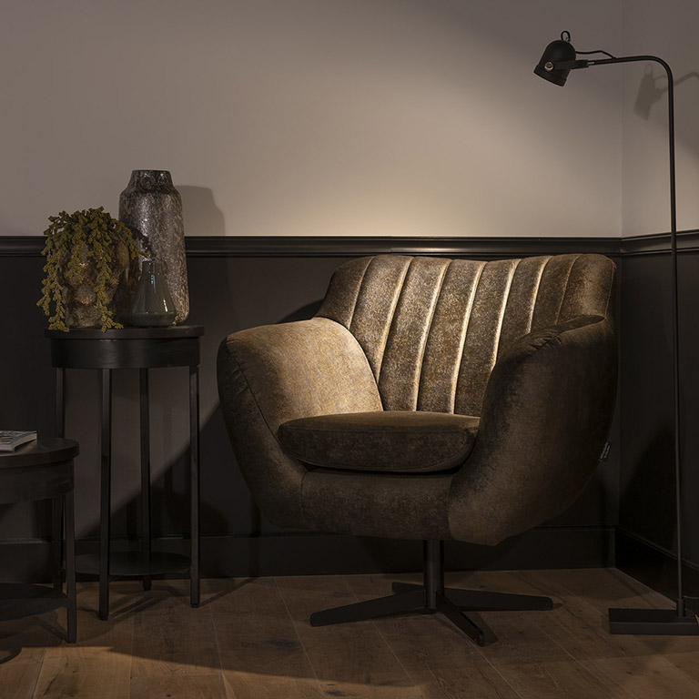 UrbanSofa Calore Fauteuil Nathan Clay Vierkant