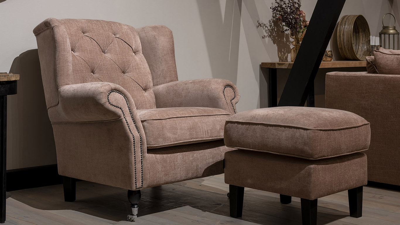 UrbanSofa Chelsey Fauteuil Belize Rose Website