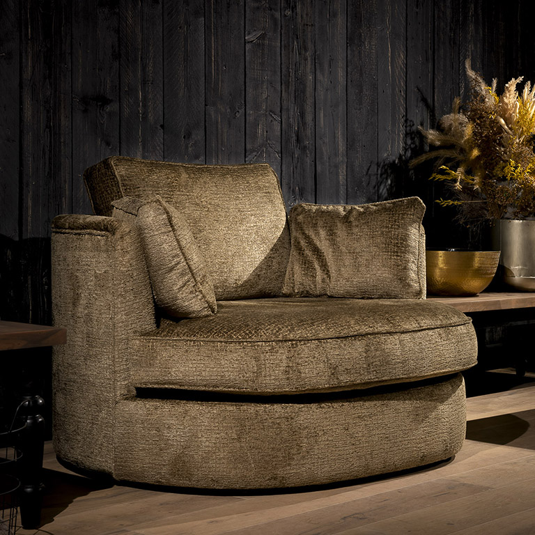 UrbanSofa Rosa Fauteuil Kensington Gold 2 Vierkant