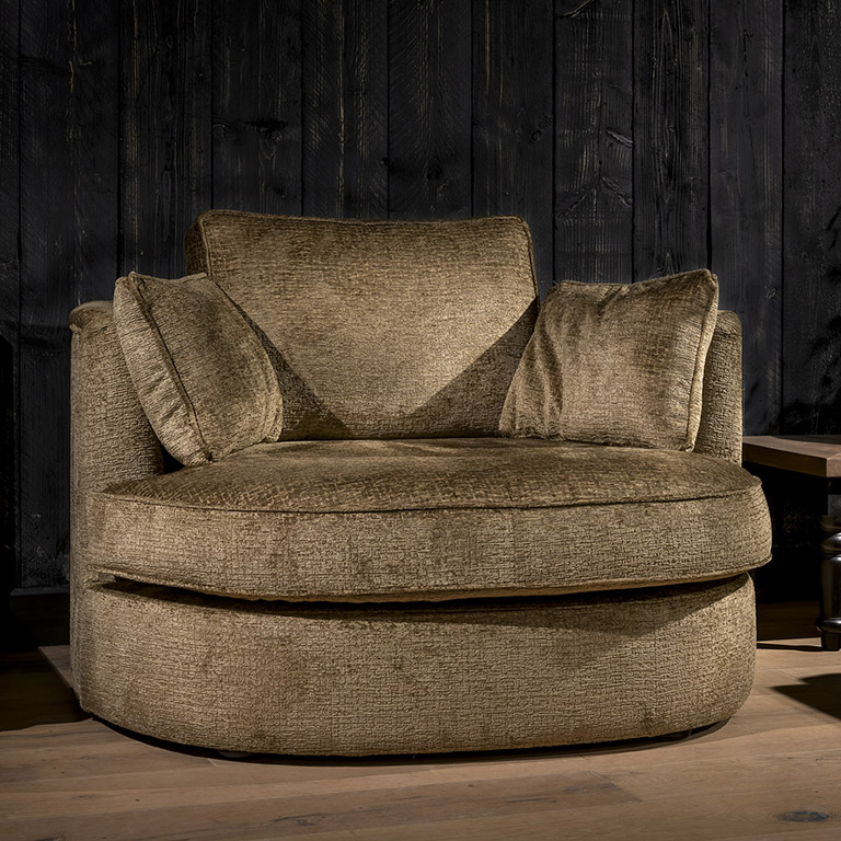 UrbanSofa Rosa Fauteuil Kensington Gold Vierkant