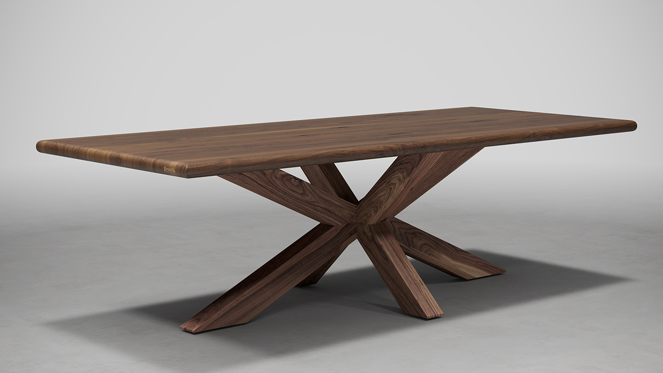 Bruuts Woodbury Giulia Rustiek Wooden Spider Leg Type B Onbehandeld Hout Stijl 1