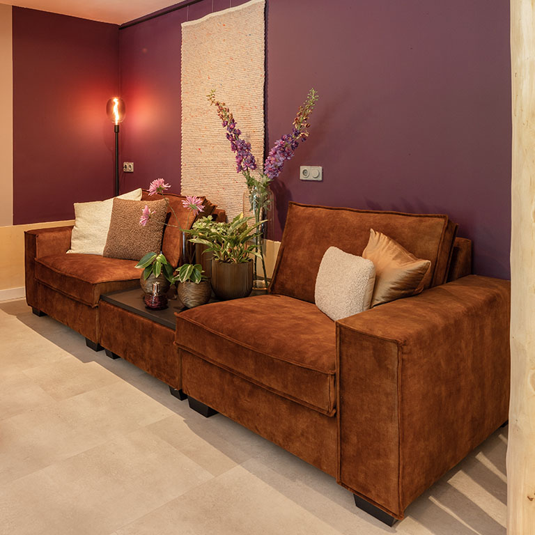 GTV AFL 37 UrbanSofa Merano Casia Sofa Versailles Umber vierkant