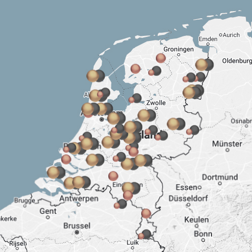 UrbanSofa Verkooppunten Verkooppuntenpagina Nederland Landkaart