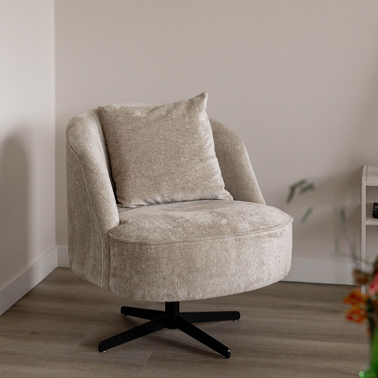 GTV AFL 24 Fleur fauteuil Eden Sand 2