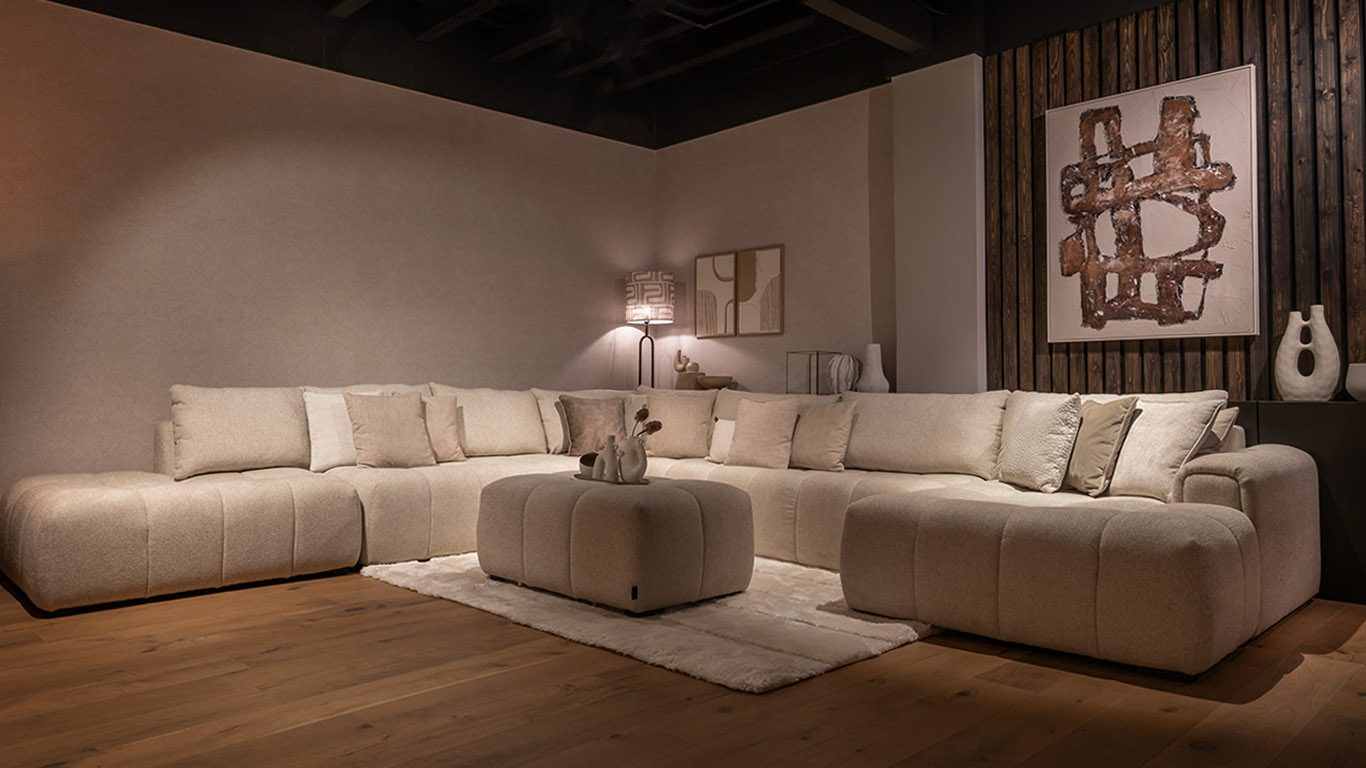 UrbanSofa Liam Hoekbank Rio Sand Liam Hocker 100x70 Rio Sand 1