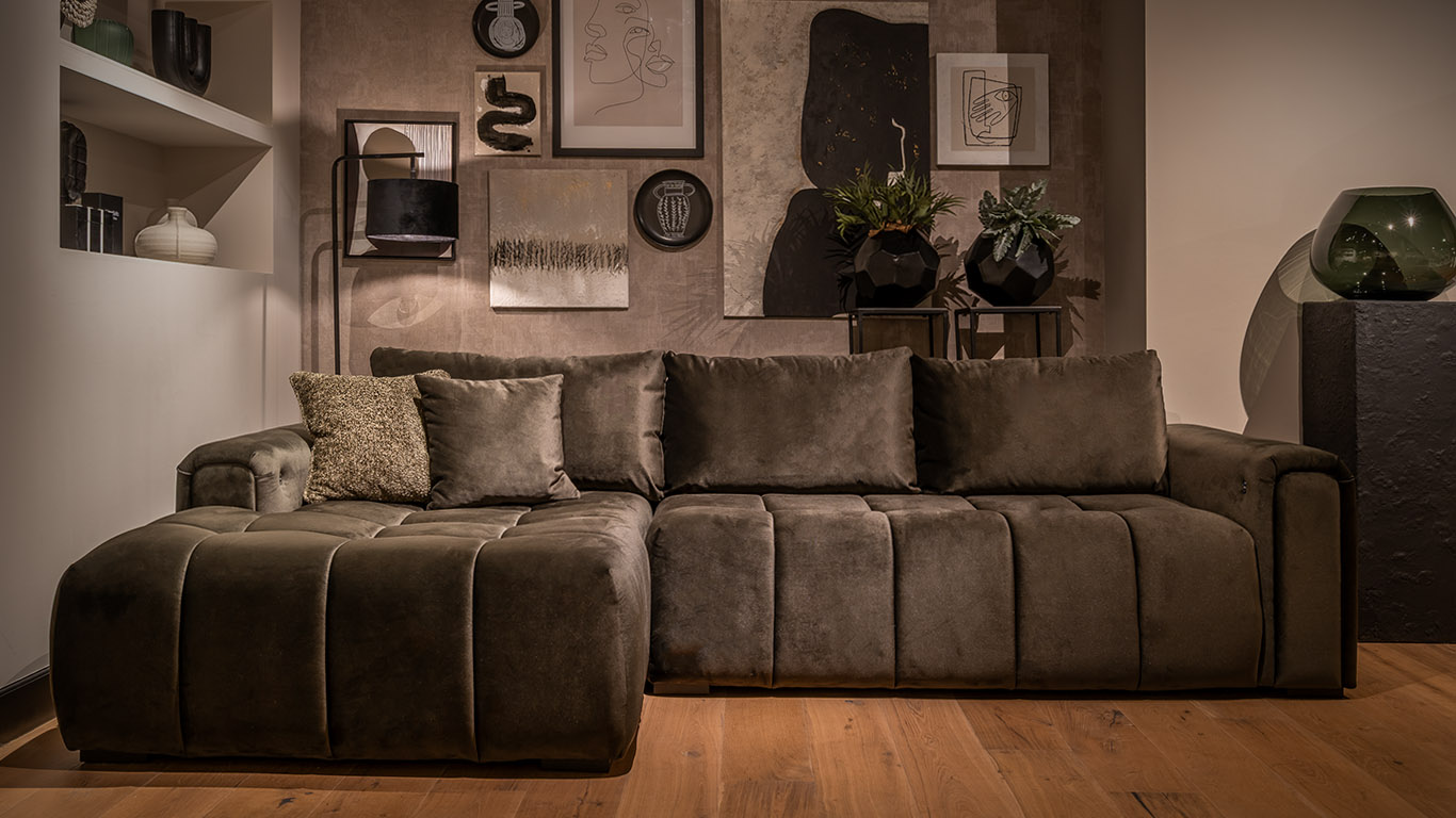 UrbanSofa Liam Loungebank Satin Forest 1