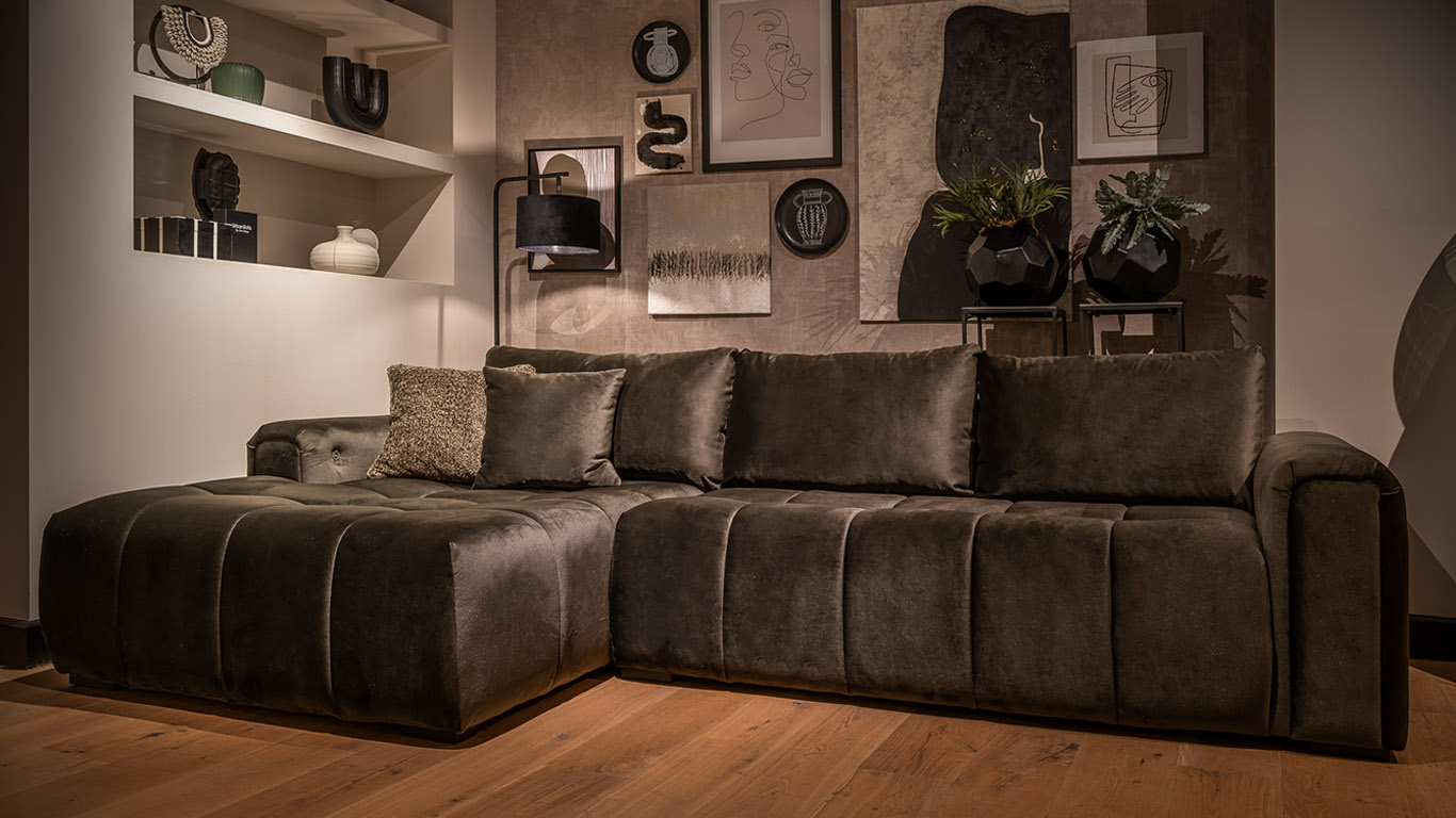 UrbanSofa Liam Loungebank Satin Forest 2