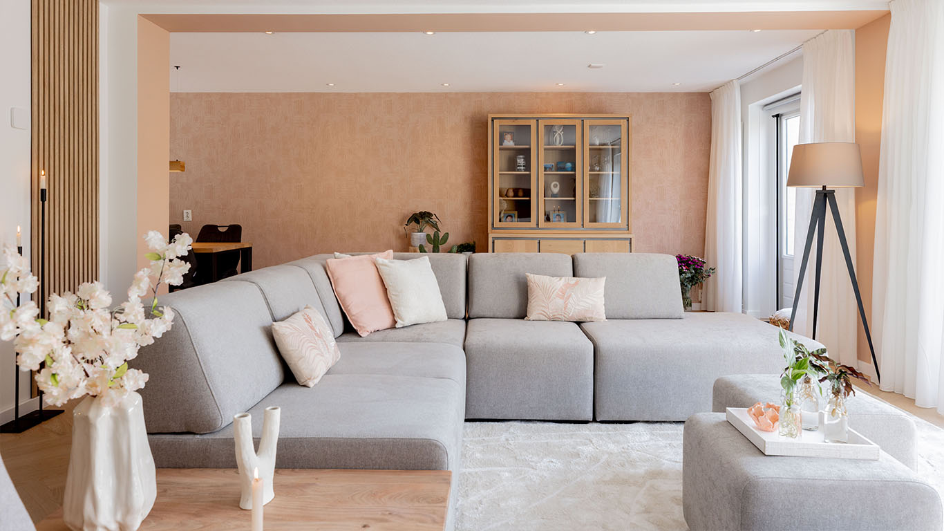GTV AFL 34 UrbanSofa Boaz hoekbank met hocker tafelblad 2