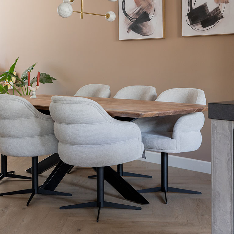 GTV AFL 37 UrbanSofa Evan Eetkamerstoelen in Suave Nature 5