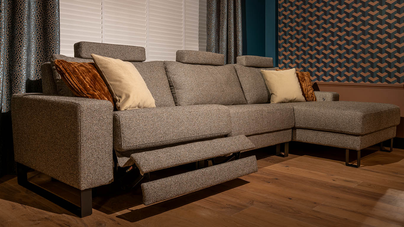 UrbanSofa Dylan Loungebank met Recliner Turijn Slate 2