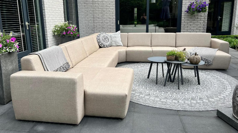 Provence Outdoor U hoekbank Savanah Coconut