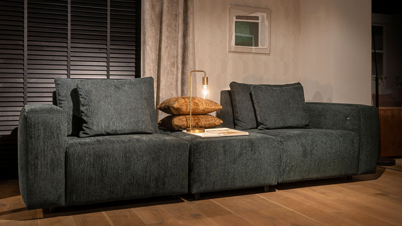 UrbanSofa Tommy Sofa en Hocker Eaton Deep Ocean 3