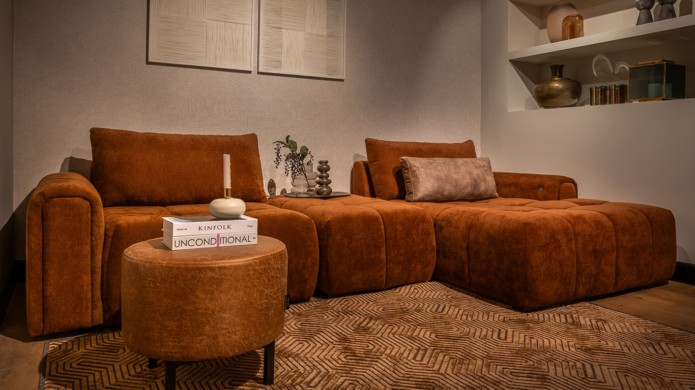 UrbanSofa Liam Loungebank Enfield Earth Liam Hocker 100x70 Enfield Earth 2