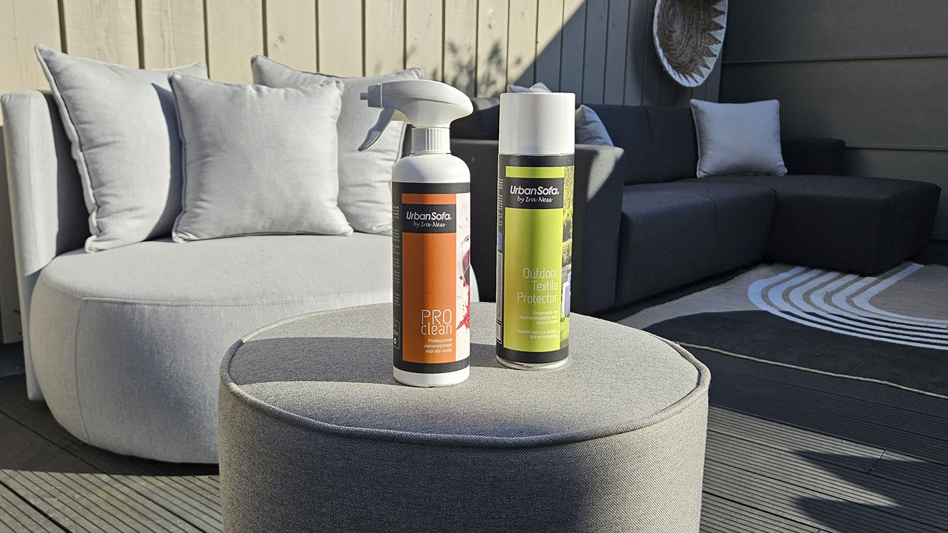Verwijder vlekken met UrbanSofa PROClean en bescherm je buitenmeubels met UrbanSofa Outdoor Protector
