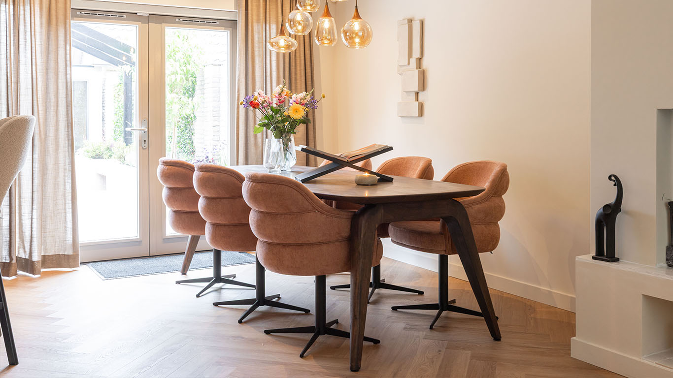 GTV AFL 6 UrbanSofa Evan eetkamerstoel Enfield Blush 2