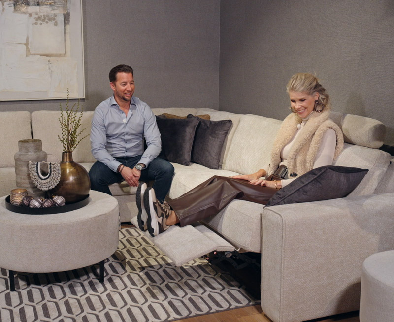 Relaxen met de UrbanSofa Auxerre elektrische Relaxbank