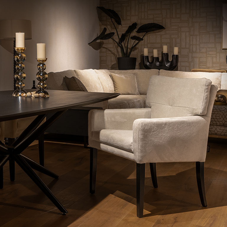 UrbanSofa Quinten Eetkamerfauteuil Monti Beige 2