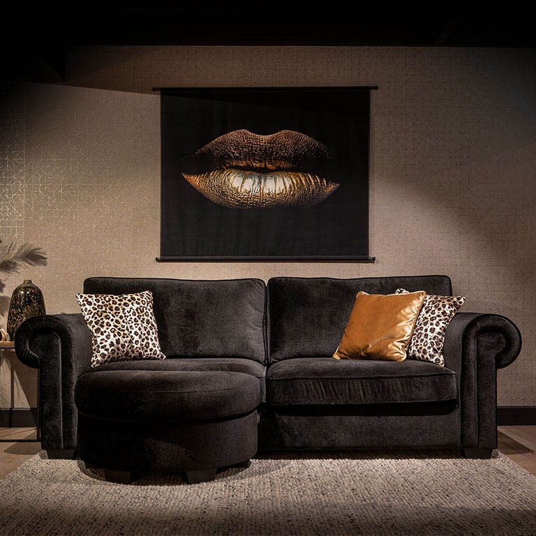 UrbanSofa San Remo Casia Sofa Vienna Black 2