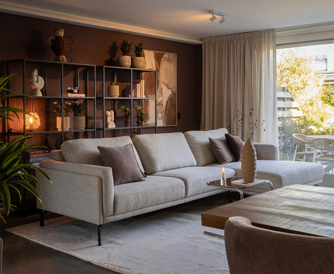 GTV AFL 29 UrbanSofa Vigo Loungebank in Carmel Sand Home Slider