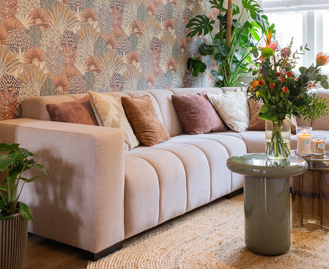 GTV AFL 32 UrbanSofa Pascalle Hoekbank in Windsor Blossom Home Slider