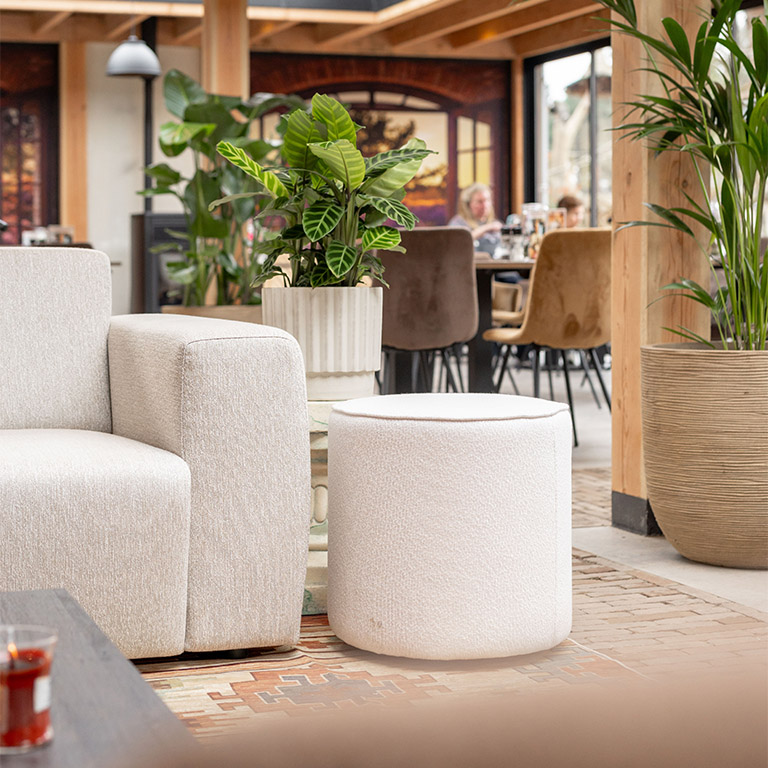 GTV AFL 31 UrbanSofa Outdoor Bellagio Poef High in Jasmine Pattern 2