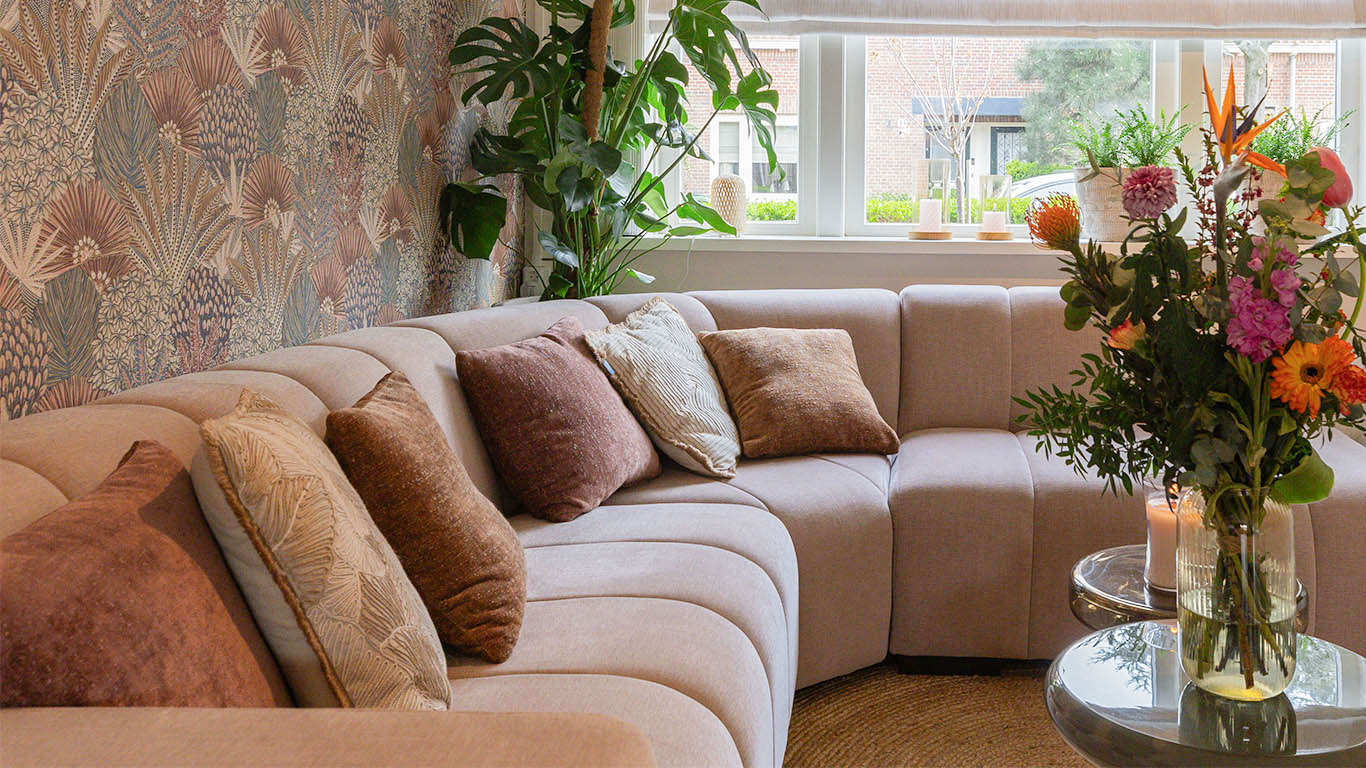 GTV AFL 32 UrbanSofa Pascalle Hoekbank in Windsor Blossom 8