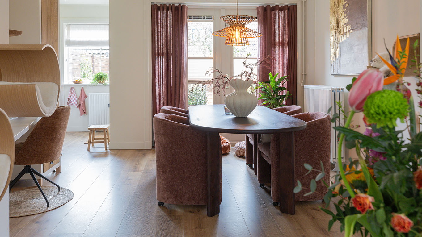 GTV AFL 32 UrbanSofa Zafira eetkamerfauteuils in Tosca Blossom 7