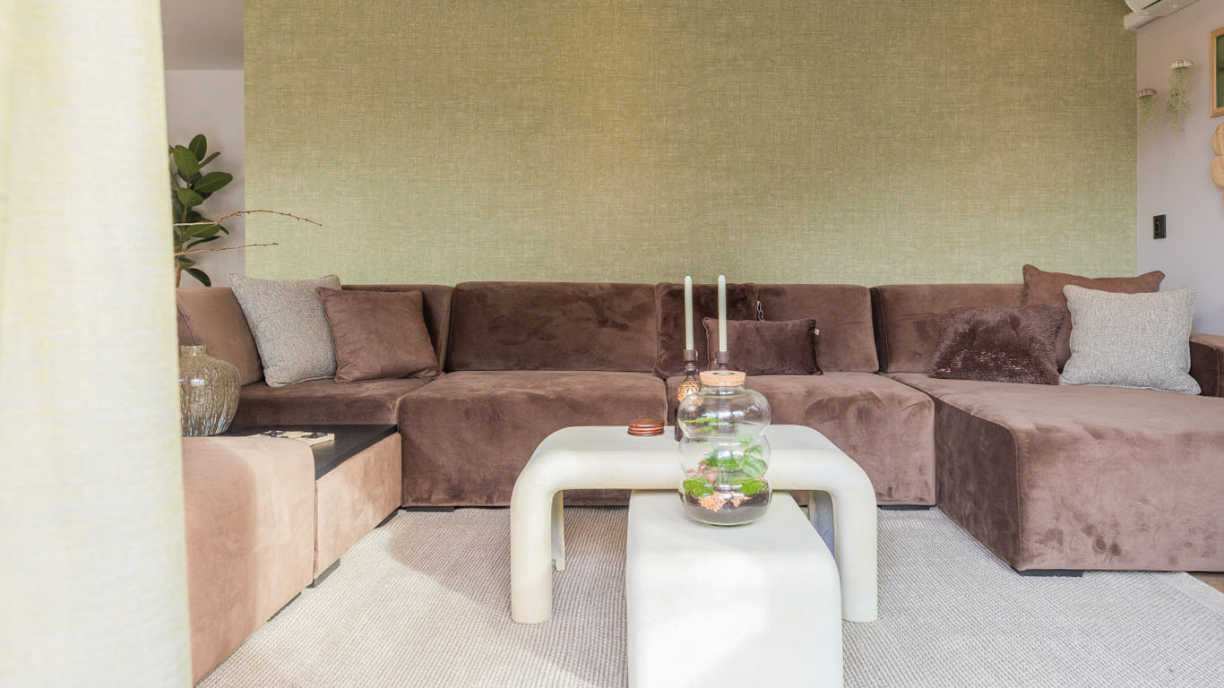 GTV AFL 33 UrbanSofa Boaz Hoekbank in Satin Espresso 1