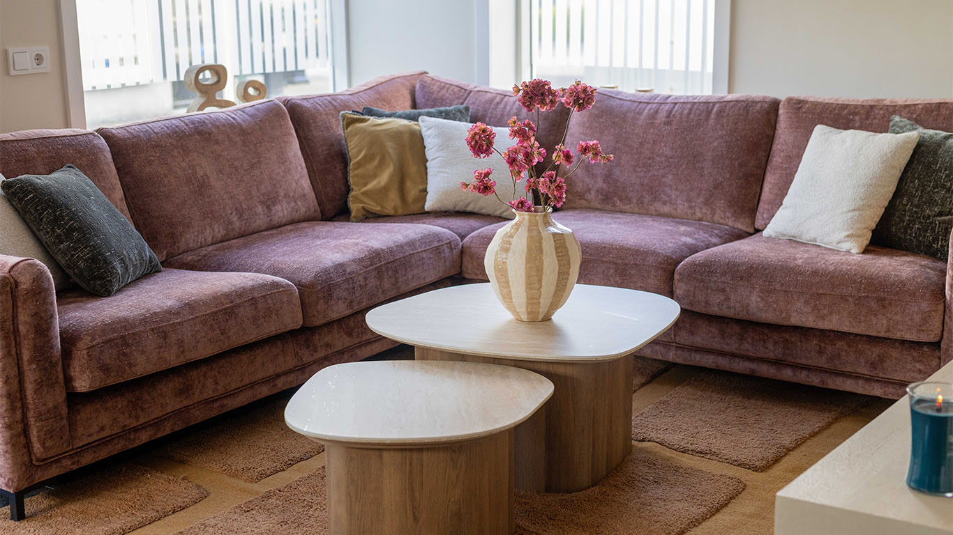 GTV AFL 36 UrbanSofa Quinn Hoekbank in Tosca Blossom 10