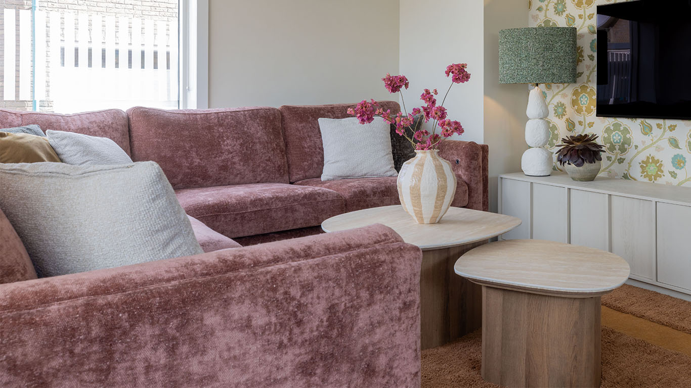GTV AFL 36 UrbanSofa Quinn Hoekbank in Tosca Blossom 15