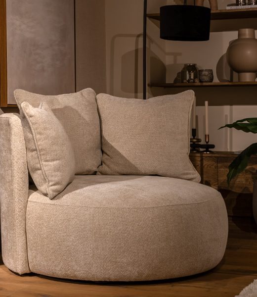 UrbanSofa Nova Fauteuil Rond Valencia Nature 4