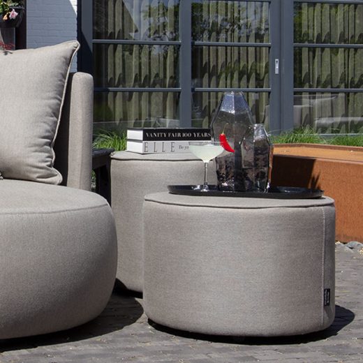UrbanSofa Outdoor Bellagio Poefen high en low in Natte Grey Chine 2