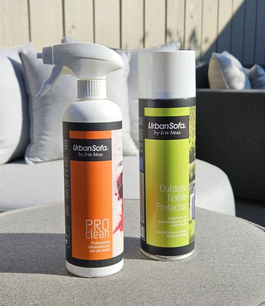 Verwijder vlekken op je zitmeubels met UrbanSofa PROClean en onderhoud je buitenmeubels met UrbanSofa Outdoor Protector