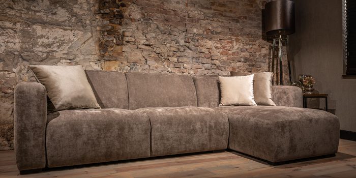 UrbanSofa Pebble Loungebank in Enfield Warm Grey 2 UrbanSofa Pebble Loungebank in Enfield Warm Grey 2