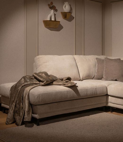 UrbanSofa Quinn Casia Hoekbank Suave Nature Plaid 2